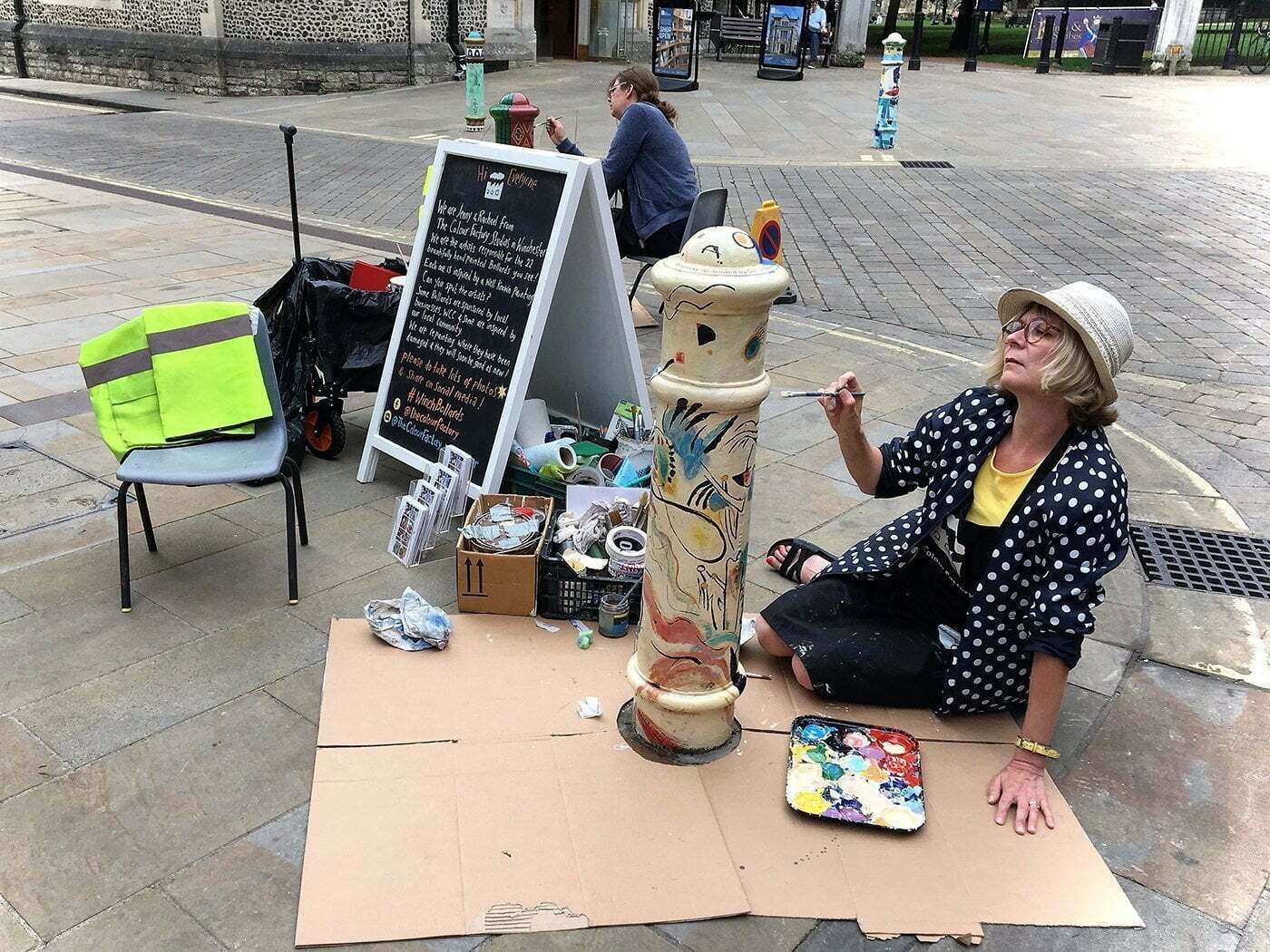 Geraldine Guthrie 1400 x 1050 Repainting the City Bollards